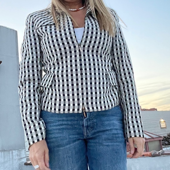 Checked Monochrome Jacket - Picture 7 of 7